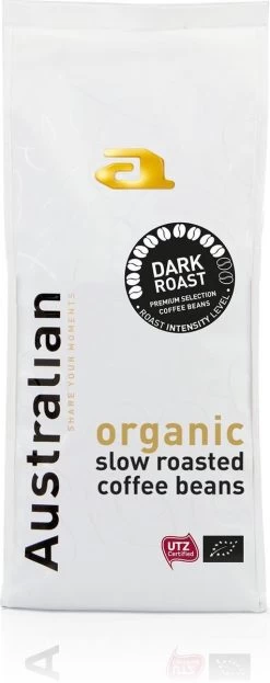 Australian Coffee Beans Dark Roast -4 X 500 Gram- UTZ Organic