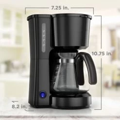 5-Cup Coffee Maker, Compact Design, Black -Koffie Kunst 5 Cup Coffee Maker2C Compact Design2C Black 3