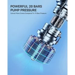 5 Cups Portable Espresso Machine Coffee Maker With Fast Heating Fit For NS Capsule -Koffie Kunst 5 Cups Stainless Steel Portable Espresso Machine Coffee Maker with Fast Heating Fit for NS Capsule 4