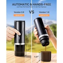 5 Cups Portable Espresso Machine Coffee Maker With Fast Heating Fit For NS Capsule -Koffie Kunst 5 Cups Stainless Steel Portable Espresso Machine Coffee Maker with Fast Heating Fit for NS Capsule 7