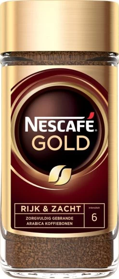 Nescafé Gold Oploskoffie - 6 Potten à 200 Gram -Koffie Kunst 515x1200