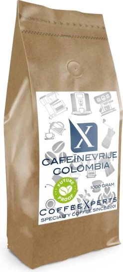 Koffiebonen - Cafeïnevrije Colombia - 1 Kg - Future Proof - Espresso - Cappuccino - Filterkoffie - Specialty Coffee - Decaf - Vers Gebrande Aromatische Koffie - Koffie Bonen Voor Volautomatische En Handmatige Koffiemachine Met Bonen -Koffie Kunst 544x1200