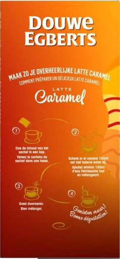 Douwe Egberts Verwenkoffie Latte Caramel Oploskoffie - 5 X 8 Zakjes 15 Douwe Egberts Verwenkoffie Latte Caramel Oploskoffie - 5 X 8 Zakjes -Koffie Kunst 559x1200 2