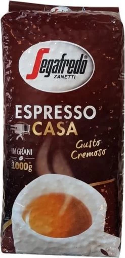 Segafredo Espresso Casa Koffiebonen - 1 Kg -Koffie Kunst 583x1200
