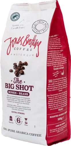 Jones Brothers Coffee The Big Shot Koffiebonen - 6 X 500 Gram -Koffie Kunst 591x1200