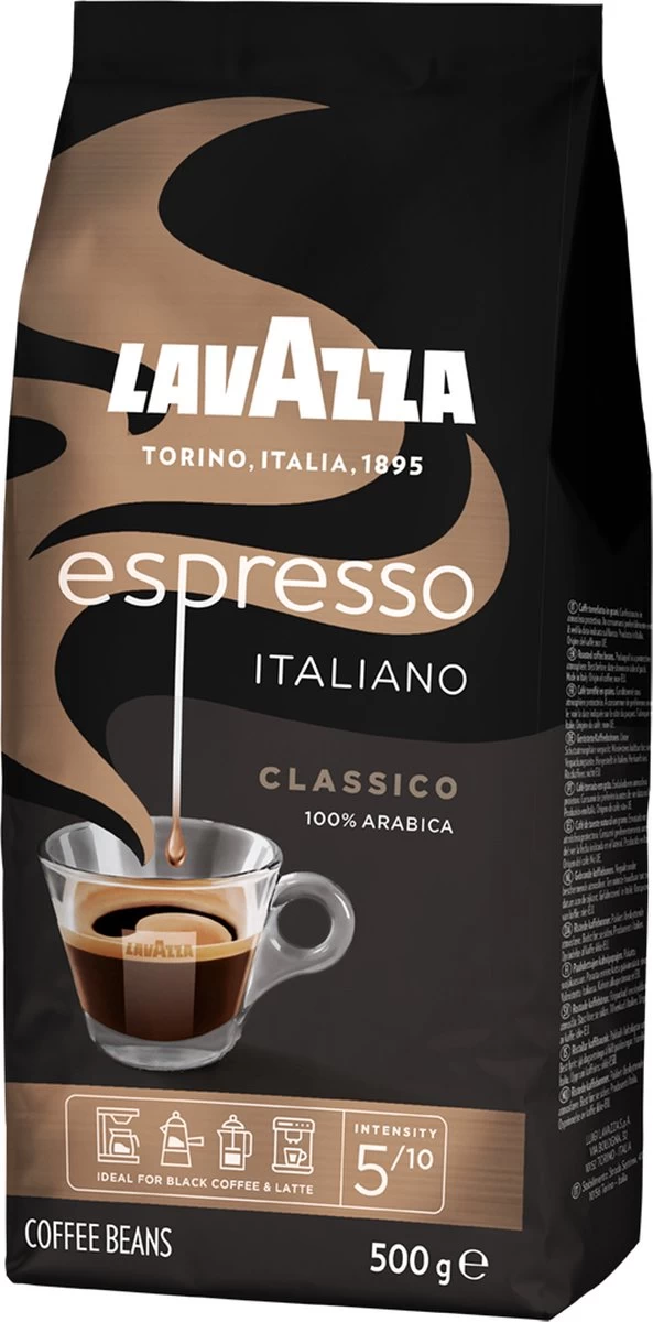 Lavazza Espresso Italiano Classico Koffiebonen - 500 Gram X4 5 Lavazza Espresso Italiano Classico Koffiebonen - 500 Gram X4 - Afbeelding 3