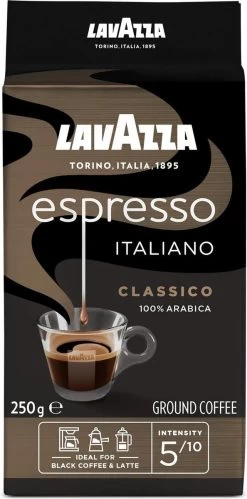 Lavazza Espresso Italiano Classico Gemalen / Filterkoffie - 8 X 250 Gram -Koffie Kunst 594x1200
