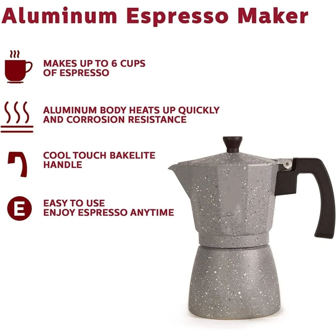 6-Cup Aluminum Espresso Maker 20 6-Cup Aluminum Espresso Maker - Afbeelding 18