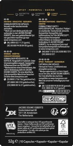 L'OR Lungo Estremo Koffiecups - Intensiteit 10/12 - 10 X 10 Capsules 15 L'OR Lungo Estremo Koffiecups - Intensiteit 10/12 - 10 X 10 Capsules -Koffie Kunst 606x1200 3