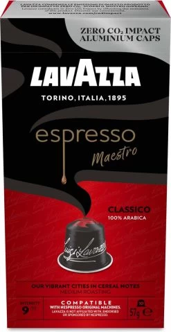 LAVAZZA Classico 100 Stuks -Koffie Kunst 619x1200 1