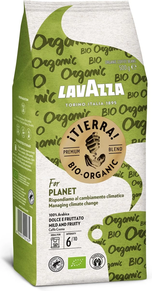 Lavazza Tierra For Planet Biologische Koffiebonen - 500 Gram X4 8 Lavazza Tierra For Planet Biologische Koffiebonen - 500 Gram X4 - Afbeelding 6