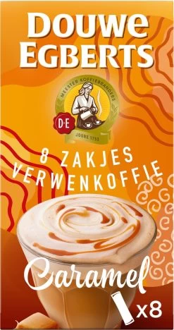 Douwe Egberts Verwenkoffie Latte Caramel Oploskoffie - 5 X 8 Zakjes 17 Douwe Egberts Verwenkoffie Latte Caramel Oploskoffie - 5 X 8 Zakjes -Koffie Kunst 633x1200 2