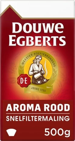 Douwe Egberts Aroma Rood Filterkoffie - 6 X 500 Gram -Koffie Kunst 642x1200 2