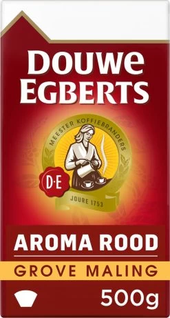 Douwe Egberts Aroma Rood Grove Maling Filterkoffie - 6 X 500 Gram 16 Douwe Egberts Aroma Rood Grove Maling Filterkoffie - 6 X 500 Gram -Koffie Kunst 643x1200 5