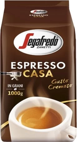 Segafredo Espresso Casa Koffiebonen - 1 Kg -Koffie Kunst 647x1200