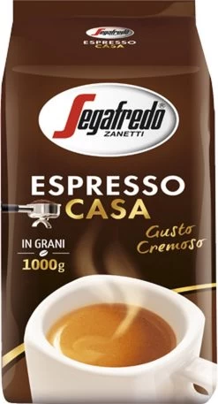 Segafredo Espresso Casa Koffiebonen - 8 X 1 Kg -Koffie Kunst 648x1200