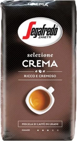 Segafredo Selezione Crema Koffiebonen - 8 X 1 Kg -Koffie Kunst 654x1200