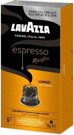 Lavazza Espresso Lungo - Aluminium Nespresso Capsules - 10 Stuks -Koffie Kunst 664x1200 3