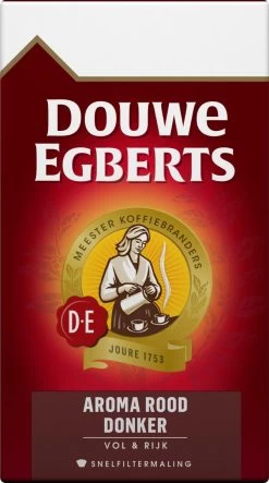 Douwe Egberts Aroma Rood Donker Filterkoffie - 6 X 500 Gram -Koffie Kunst 669x1200 8