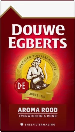 Douwe Egberts Aroma Rood Filterkoffie - 24 X 250 Gram -Koffie Kunst 681x1200 1