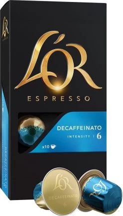 L'OR Espresso Decaffeinato Koffiecups - Intensiteit 6/12 - 10 X 10 Capsules 24 L'OR Espresso Decaffeinato Koffiecups - Intensiteit 6/12 - 10 X 10 Capsules -Koffie Kunst 686x1200 1