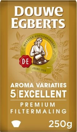 Douwe Egberts Excellent - Filterkoffie - 12 X 250 Gram -Koffie Kunst 699x1200 1