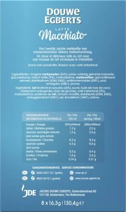 Douwe Egberts Verwenkoffie Latte Macchiato Oploskoffie - 5 X 8 Zakjes -Koffie Kunst 713x1200 2