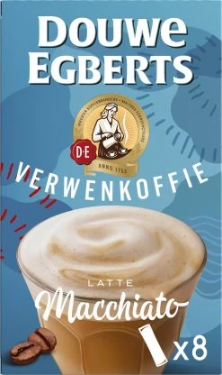 Douwe Egberts Verwenkoffie Latte Macchiato Oploskoffie - 5 X 8 Zakjes -Koffie Kunst 713x1200 3