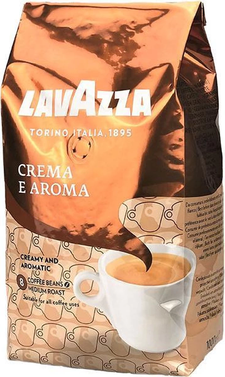 Lavazza Crema E Aroma Koffiebonen - 6 X 1 Kg 6 Lavazza Crema E Aroma Koffiebonen - 6 X 1 Kg - Afbeelding 4