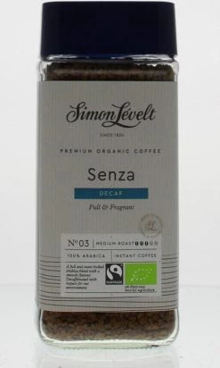 Simon Lévelt | Cafeïnevrije Oploskoffie Premium Organic Coffee - 100g -Koffie Kunst 720x1200