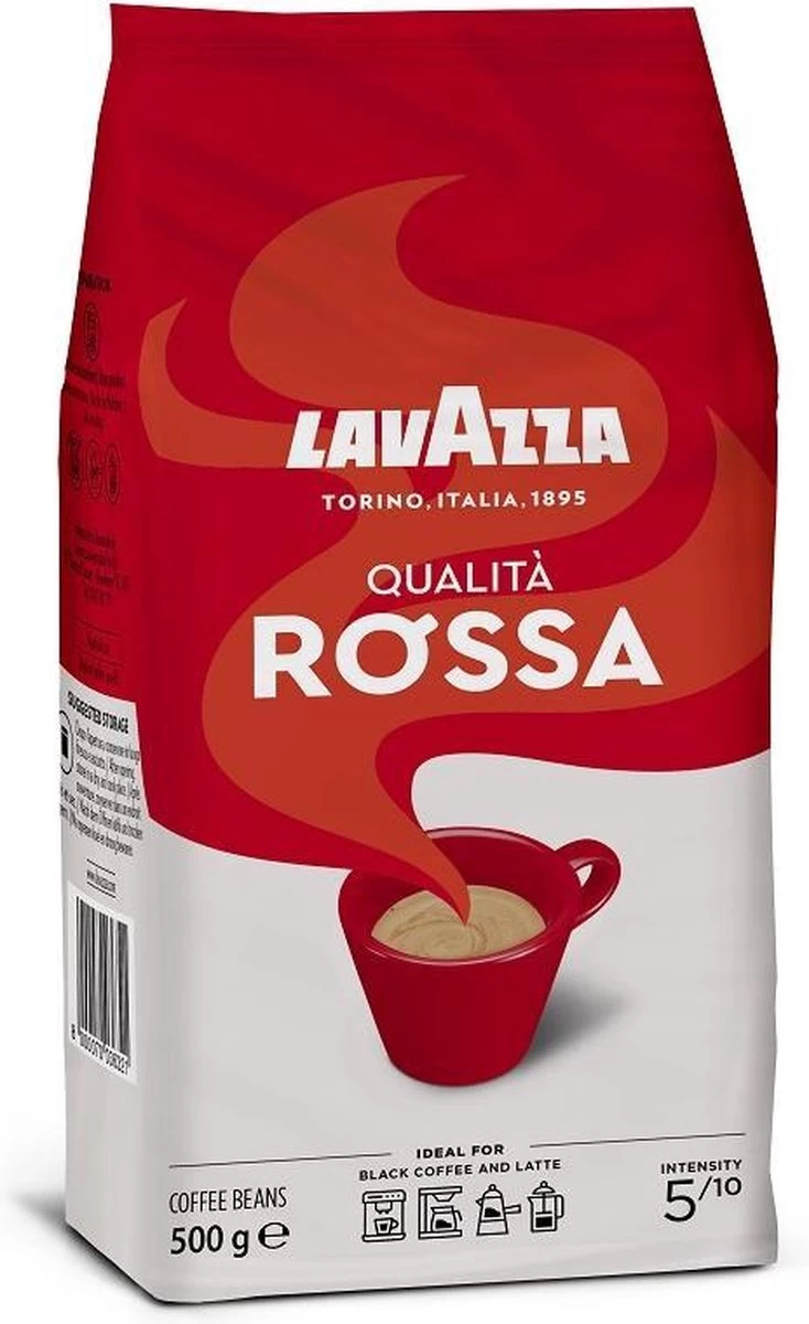 Lavazza Qualita Rossa Koffiebonen - 500 Gram X6 4 Lavazza Qualita Rossa Koffiebonen - 500 Gram X6 - Afbeelding 2