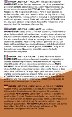 Fitcy | Koffiesiroop | Hazelnoot | Barista Syrup | Zero | Vegan | Vetvrij | Suikervrij | Keto-vriendelijk | Koffie | Siroop | MET DOSEERPOMP | 1L -Koffie Kunst 739x1200