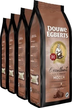 Douwe Egberts Mocca Koffiebonen - 4 X 500 Gram -Koffie Kunst 795x1200 1