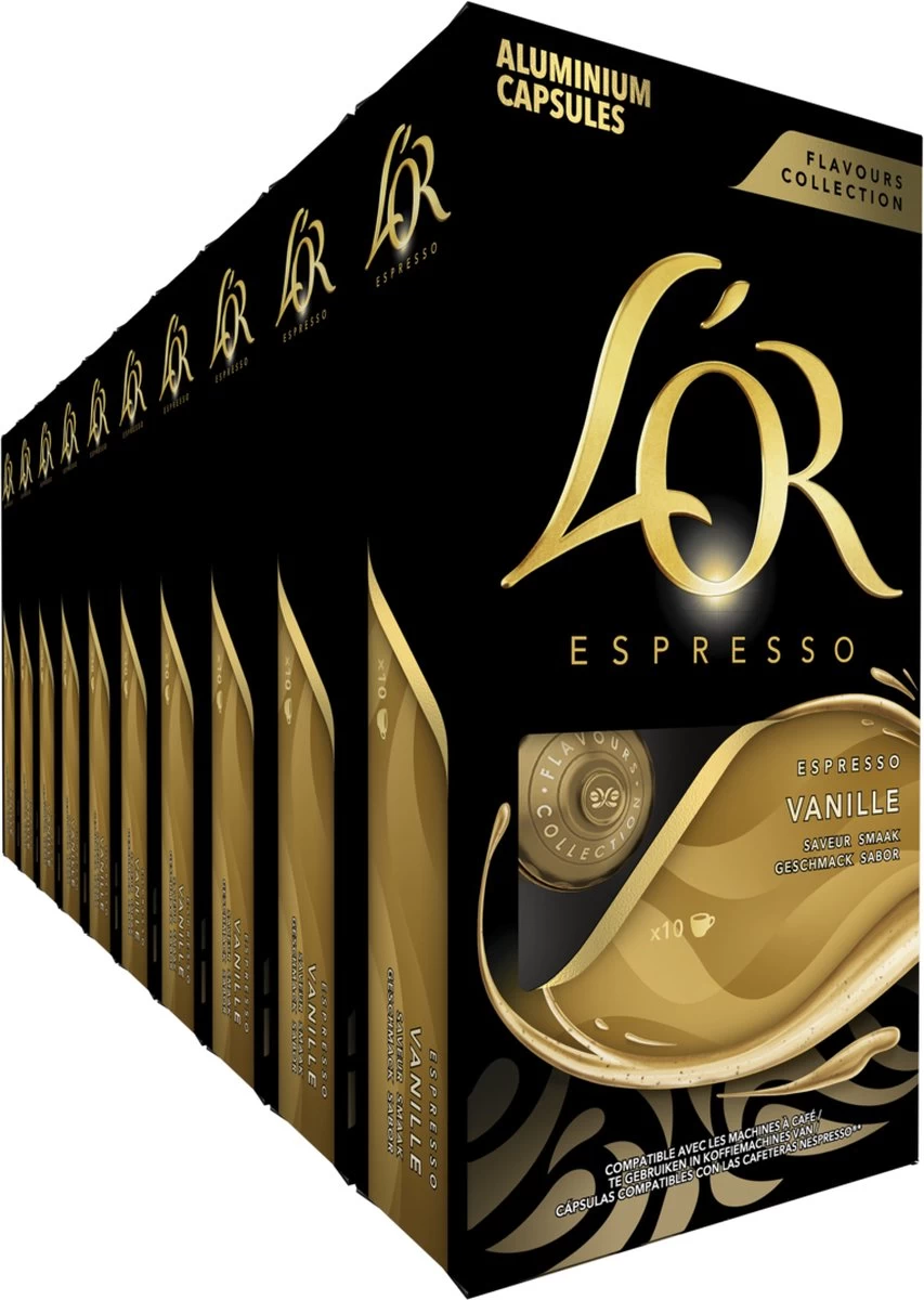L'OR Espresso Vanille Koffiecups - 10 X 10 Capsules 3 L'OR Espresso Vanille Koffiecups - 10 X 10 Capsules