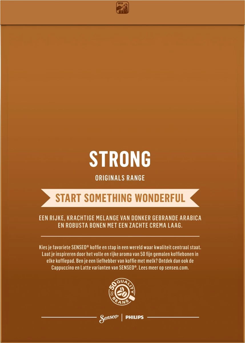 Senseo Strong Koffiepads - 7/9 Intensiteit - 10 X 36 Pads 4 Senseo Strong Koffiepads - 7/9 Intensiteit - 10 X 36 Pads - Afbeelding 2