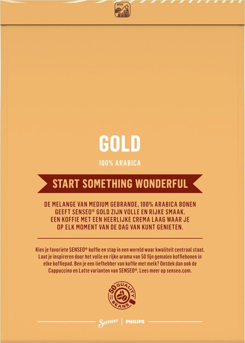 Senseo Gold Koffiepads - 5/9 Intensiteit - 10 X 36 Pads 4 Senseo Gold Koffiepads - 5/9 Intensiteit - 10 X 36 Pads - Afbeelding 2