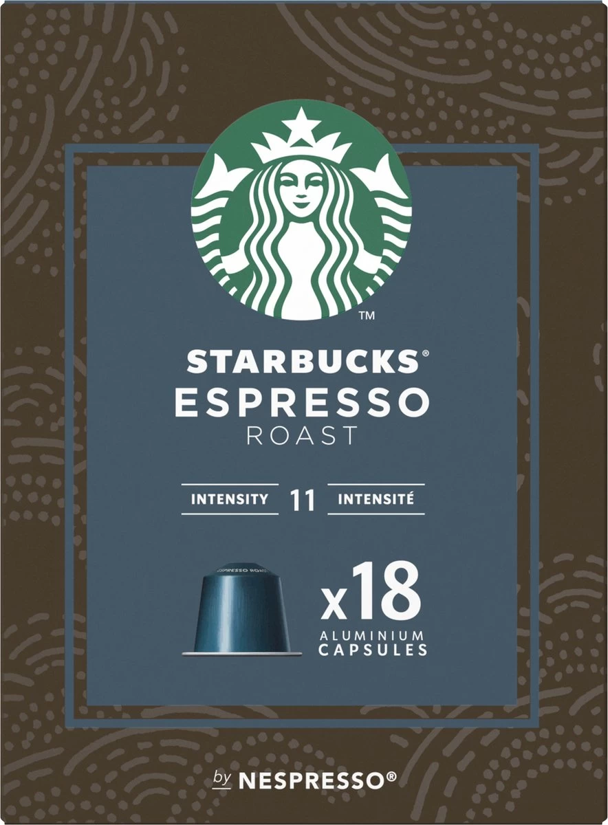 Starbucks By Nespresso Capsules Espresso Roast - 7 Doosjes à 18 Koffiecups 5 Starbucks By Nespresso Capsules Espresso Roast - 7 Doosjes à 18 Koffiecups - Afbeelding 3