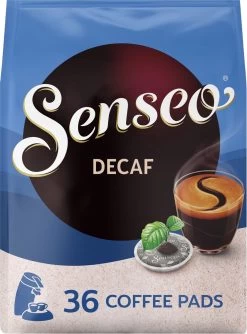 Senseo Decaf Koffiepads - 5/9 Intensiteit - 10 X 36 Pads -Koffie Kunst 888x1200