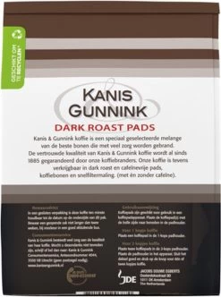 Kanis & Gunnink Dark Roast Koffiepads - 10 X 36 Pads 9 Kanis & Gunnink Dark Roast Koffiepads - 10 X 36 Pads -Koffie Kunst 894x1200