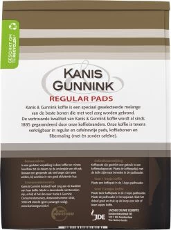 Kanis & Gunnink Regular Koffiepads - 10 X 36 Pads -Koffie Kunst 895x1200 1
