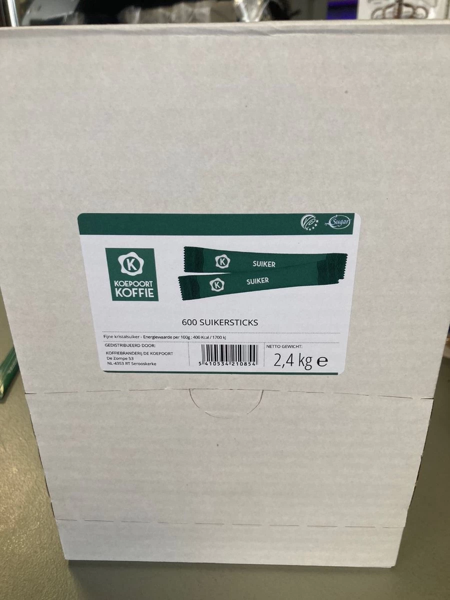 Suikersticks / Suikerzakjes Professional 600 St. A 4 Gram - Koepoort Koffie 5 Suikersticks / Suikerzakjes Professional 600 St. A 4 Gram - Koepoort Koffie - Afbeelding 3