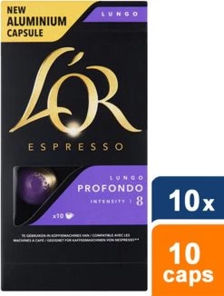 L'OR Lungo Profondo Koffiecups - Intensiteit 8/12 - 10 X 10 Capsules -Koffie Kunst 909x1200 9