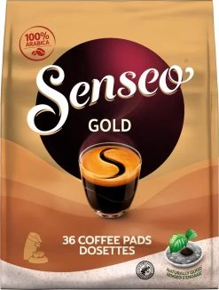 Senseo Gold Koffiepads - 5/9 Intensiteit - 10 X 36 Pads 22 Senseo Gold Koffiepads - 5/9 Intensiteit - 10 X 36 Pads -Koffie Kunst 910x1200