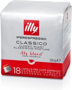 Illy - Iperespresso Koffie Home Classico 6 X 18 Capsules -Koffie Kunst 965x1200