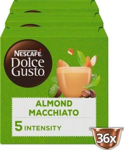 Nescafé Dolce Gusto Almond Macchiato Capsules - Vegan Koffie - 36 Koffiecups -Koffie Kunst 991x1200