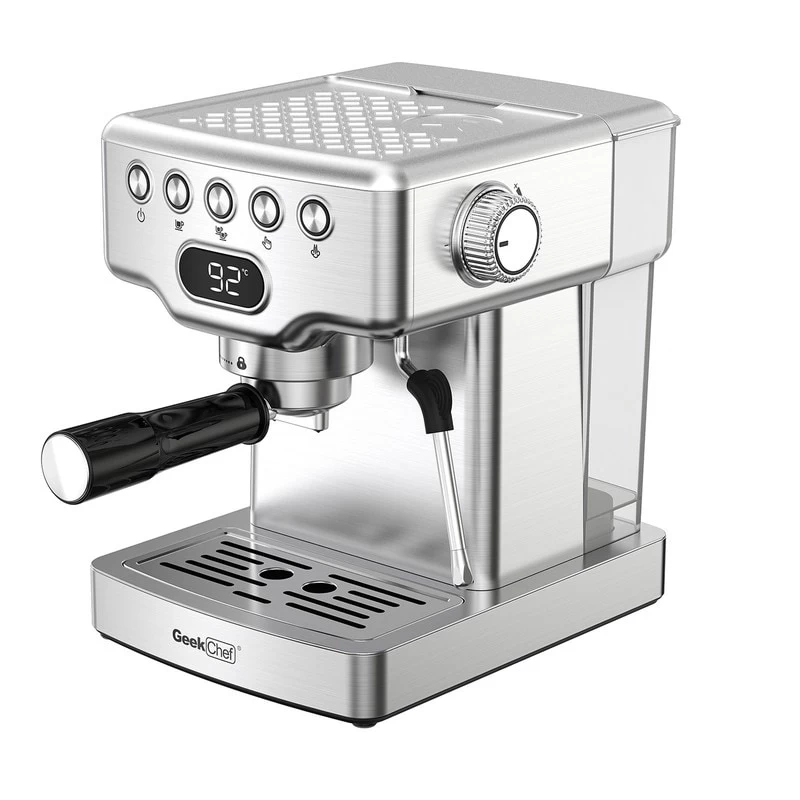 Automatic 2- Cup 20-bar Espresso Machine With Milk Frother, 1.8L Water Tank 4 Automatic 2- Cup 20-bar Espresso Machine With Milk Frother, 1.8L Water Tank - Afbeelding 2