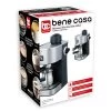 Bene Casa 4-cup Stainless-steel Espresso Maker With Steam Frother Function, Cappuccino Maker, - 4-Cup Steam Espresso 2 Bene Casa 4-cup Stainless-steel Espresso Maker With Steam Frother Function, Cappuccino Maker, - 4-Cup Steam Espresso -Koffie Kunst Bene Casa 4 cup stainless steel espresso maker with steam frother function2C cappuccino maker2C