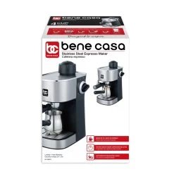 Bene Casa 4-cup Stainless-steel Espresso Maker With Steam Frother Function, Cappuccino Maker, - 4-Cup Steam Espresso 10 Bene Casa 4-cup Stainless-steel Espresso Maker With Steam Frother Function, Cappuccino Maker, - 4-Cup Steam Espresso -Koffie Kunst Bene Casa 4 cup stainless steel espresso maker with steam frother function2C cappuccino maker2C 3