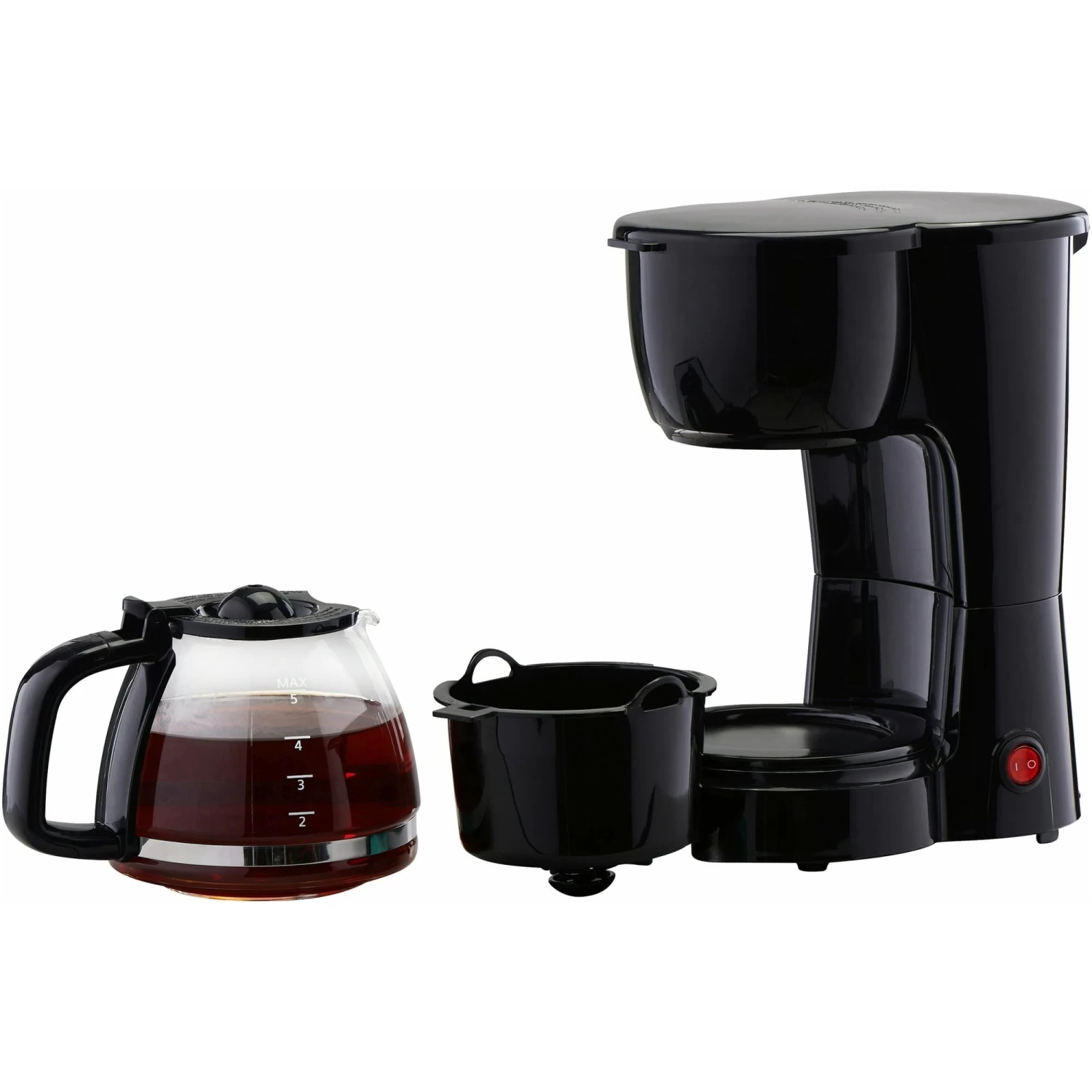 Black 5 Cup Drip Coffee Maker 6 Black 5 Cup Drip Coffee Maker - Afbeelding 4