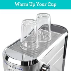 CASABREWS CM5418 Espresso Machine 20Bar Steam Milk Frothing Machine -Koffie Kunst CASABREWS CM5418 Espresso Machine 20Bar with Stainless Steel Milk Frother 4